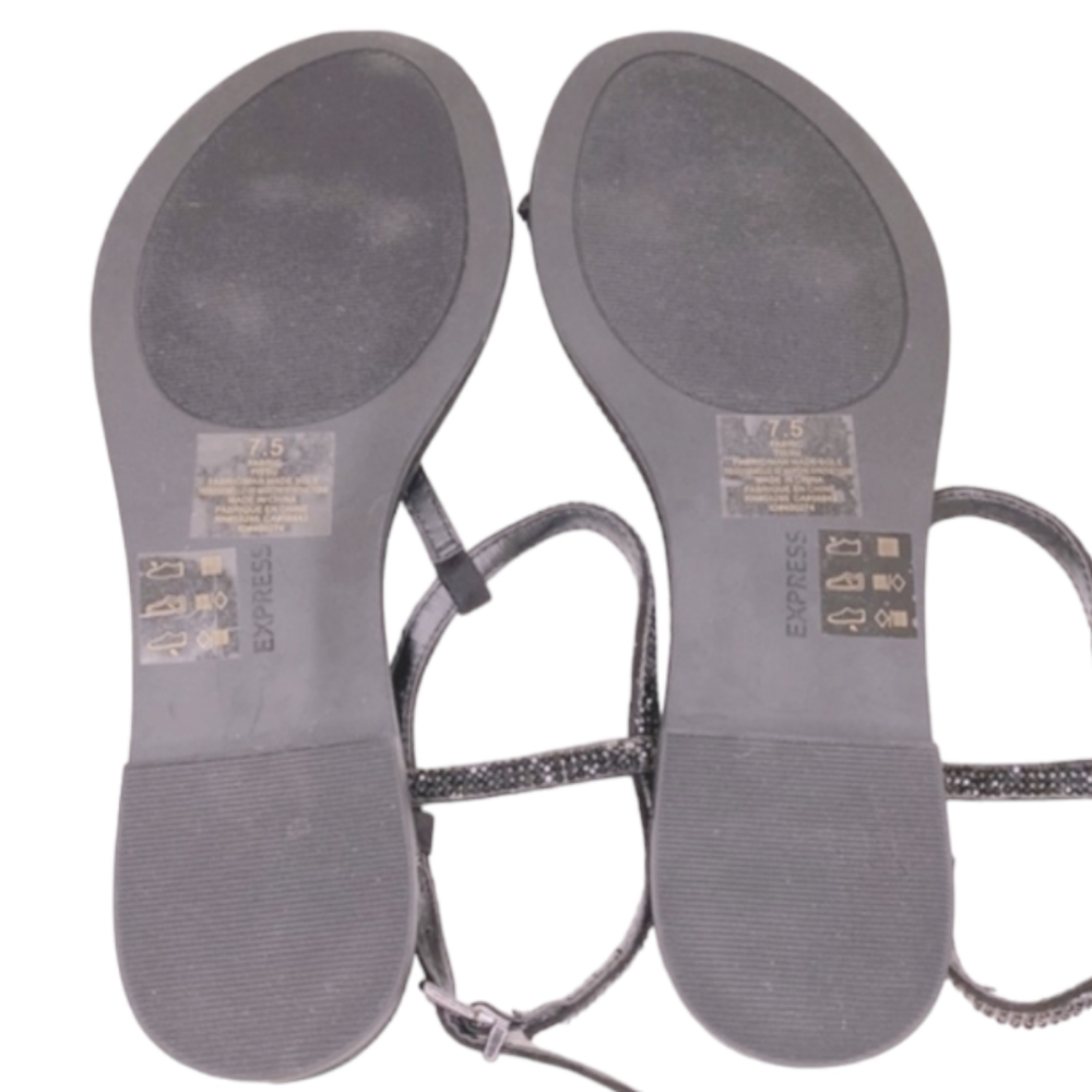 NWOT | Express Rhinestone Sandals - Picture 6 of 6
